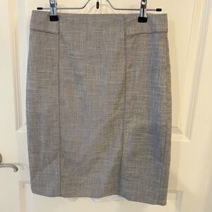 White House‎ Black Market Women's Size  4P Gray Grey Petite Pencil Skirt